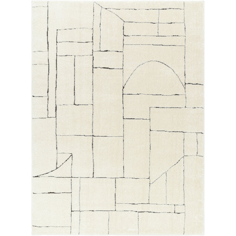 Asfand Cream/Light Gray Area Rug