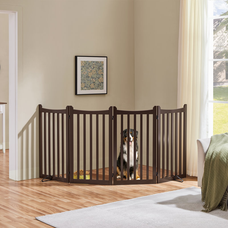 Barrière pour animaux en bois Domineca, Espresso