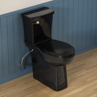 21＂Extra Tall Toilet With Soft-Close Seat, Two-Piece Toilet For Bathroom