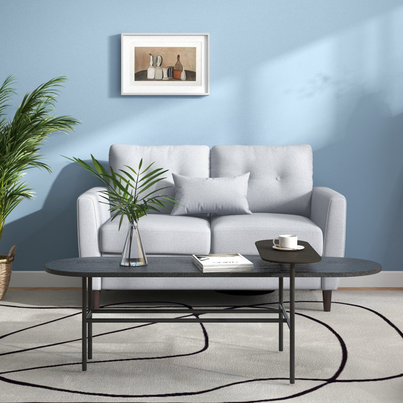 Whittaker 2 Seater Linen Sofa, Grey