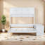 Lit escamotable peu encombrant avec rangement, grand lit escamotable en bois aggloméré pour maison moderne