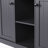 53Inch Large Kitchen Island With Drop Leaf, Power Outlet, Door Internal Storage Rack, Rolling Kitchen Cart On 5 Wheels With 5 Open Side Racks For Kitchen, Dining Room,Black(Not Include Bar Stools)-2095014508