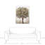 Neutre arbre peint - peinture sur toile tendue