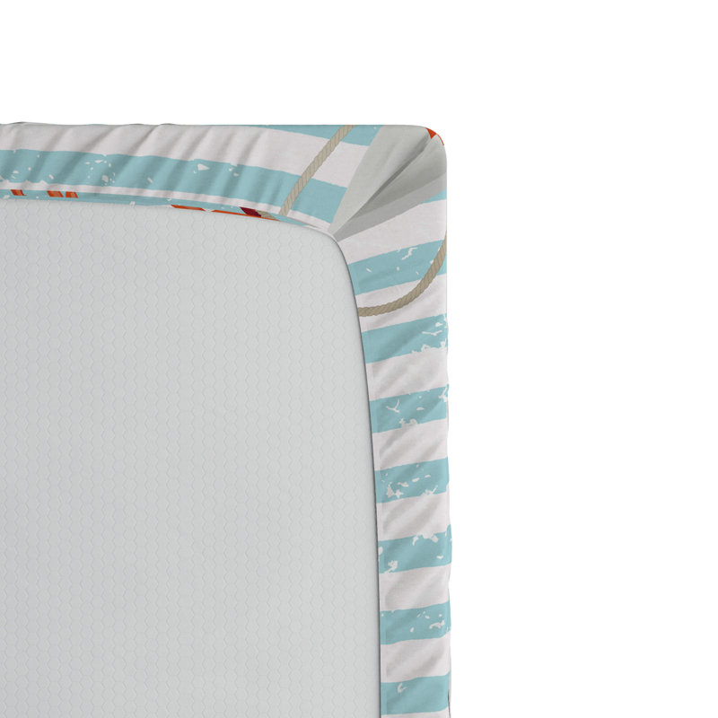 Microfiber Striped Fitted Sheet, Full Fitted Sheet