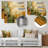 Green Beige Wild Essence Collage I - Tachisme Metal Wall Art MT136195-1397596746