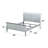 Solid Wood Platinum King Sleigh Bed