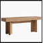 Banc de table de cuisine 47 po, banc de ferme avec cadre robuste