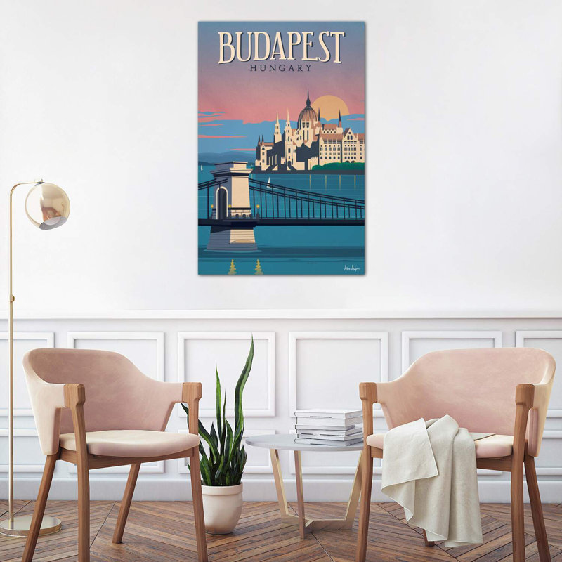 Budapest - Wrapped Canvas Print, 101.6cm H x 66.04cm W x 3.81cm D