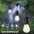 Beant 48' Outdoor 15 - Bulb Standard String Light (End to End Connectable)