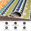 Tapis d'intérieur / extérieur géométrique Duxbury - orange / bleu marine / vert-110742432
