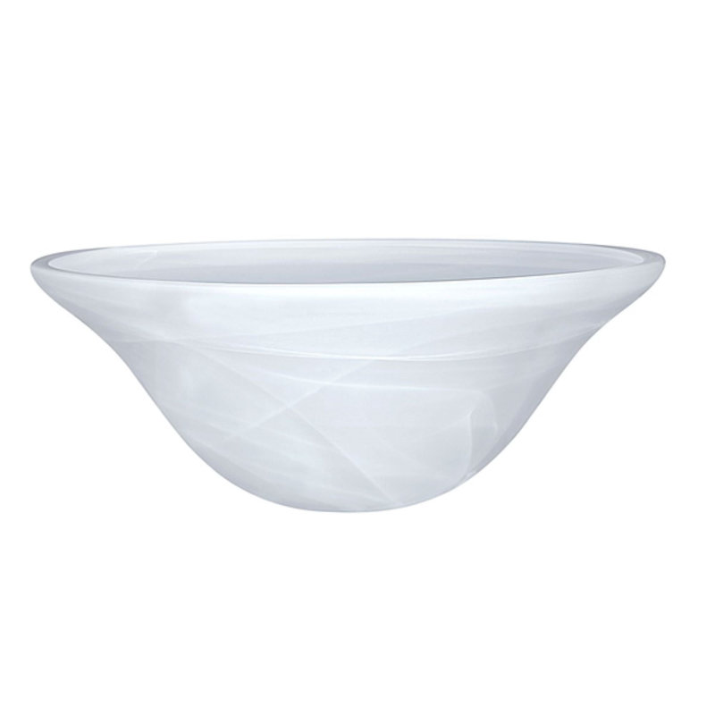 Abat-jour en verre 13,25 po pour l'intérieur