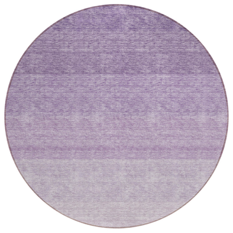  Machine Washable Indoor/Outdoor Kitchen Mat, Round 8'