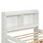 Lit simple avec lit gigogne, bibliothèque, gris-255759838