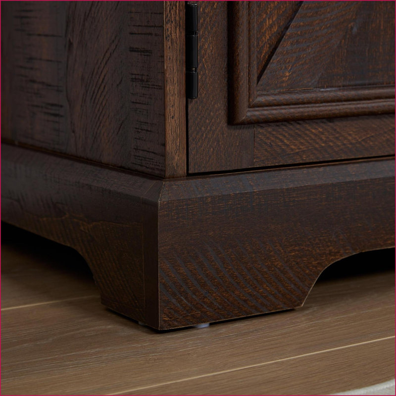 Armoire à vin 2 tiroirs avec tablettes amovibles L 39,4 po x l 15,7 po x H 34,7 po Farmhouse