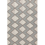 Textures Wool Geometric Area Rug in Gray