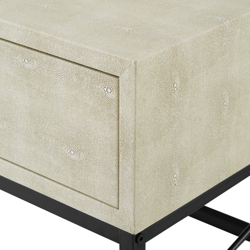 Sled Coffee Table with Storage, Off White