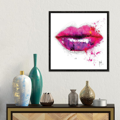 Colors Of Kiss by Patrice Murciano - Floater Frame Gallery-Wrapped Canvas Giclée on Canvas