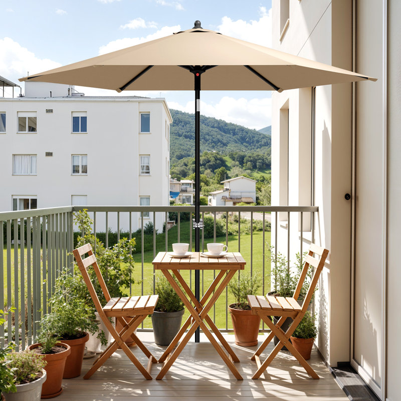 230cm Balcony Parasol, Beige