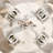 5Pcs Dining Set With 4 Upholstered Chairs-44707359-44707346