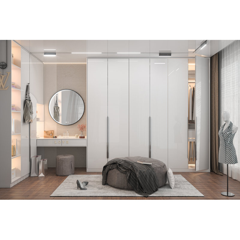 Fantina Round 3 Color Adjustable LED Metal Framed Wall Mirror with Anti-fog, Black, 28" x 28"