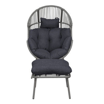 Nestara Standing Egg Chair and Stool
