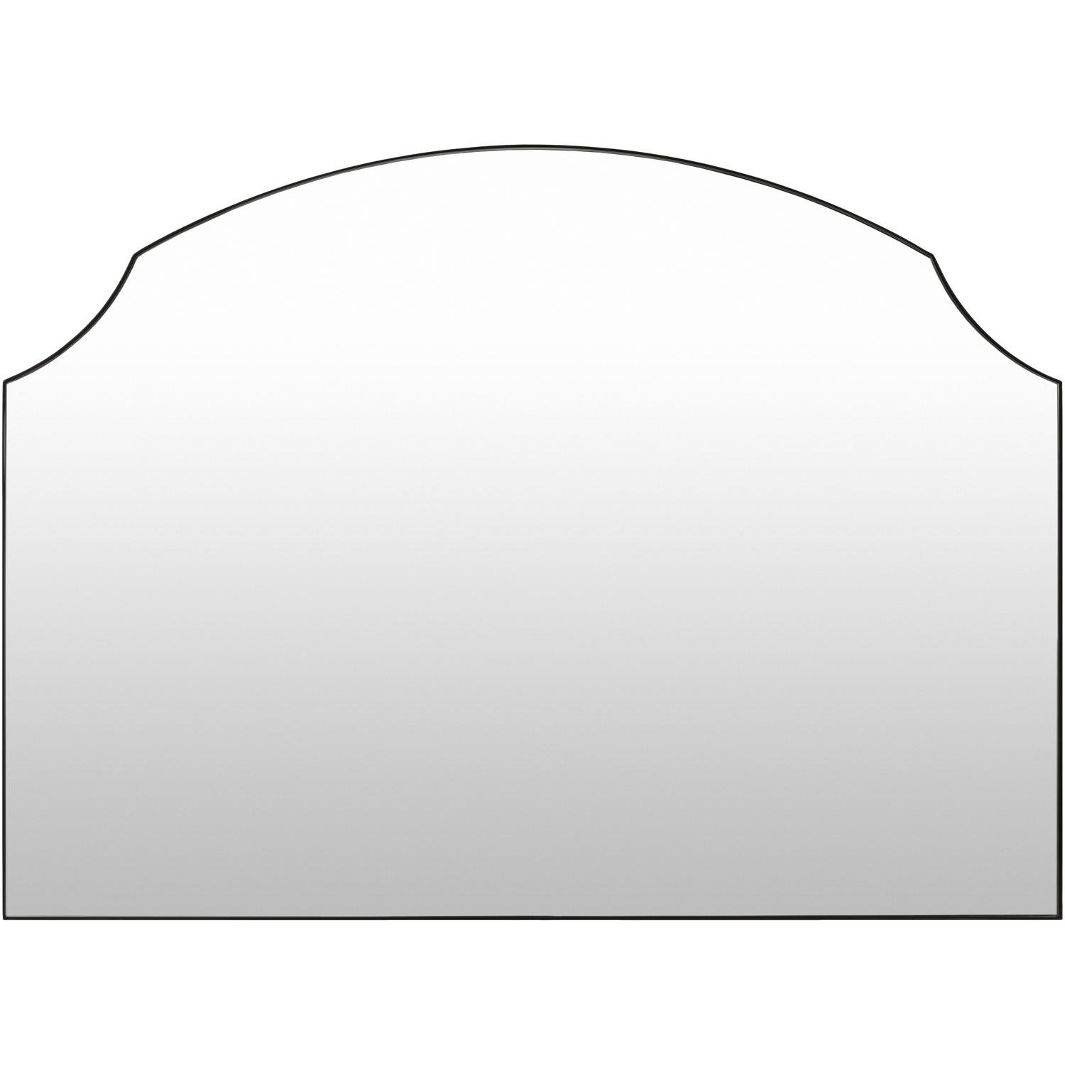 52" Accent Mirror, Matte Black, 38" x 52"