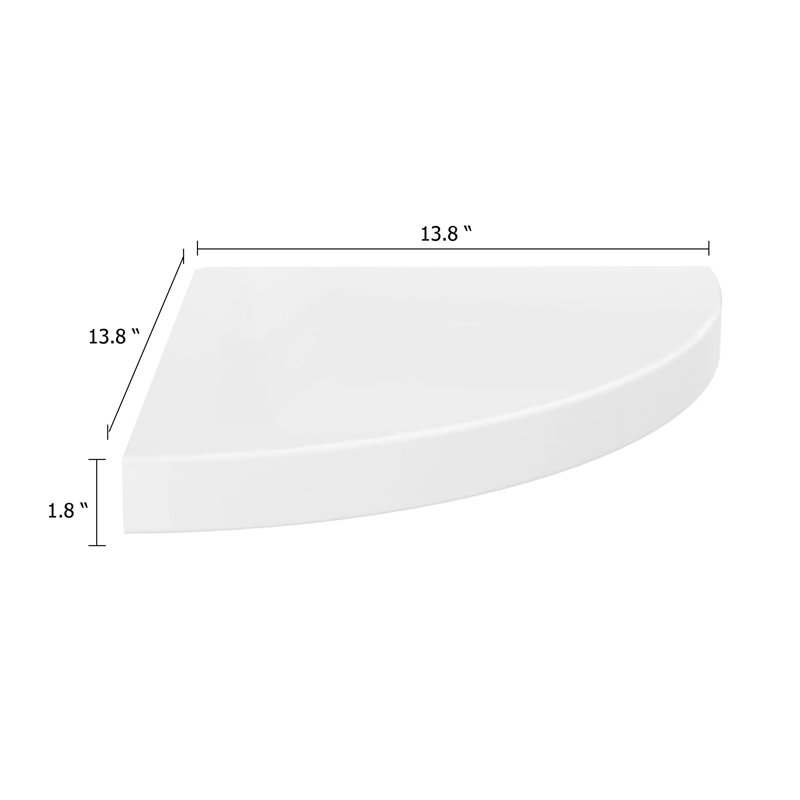 Ensemble de 2 tablettes murales d'angle Phoebs