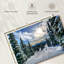 «Ski Away» sur toile-65415403