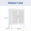 Armoires de rangement avec 2 portes 2 tablettes réglables | Armoire en acier et en métal pour la salle de gym de l'école à domicile | Blanc | Acier