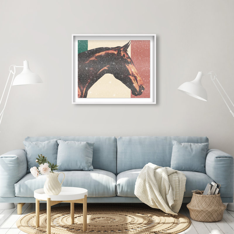 Hue Equine III Framed Graphic Art, 25.5"H x 31.5"W, White Shadowbox