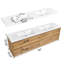 Meuble-lavabo mural spacieux en bois moderne avec lavabo en résine