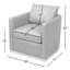 Fauteuil pivotant en cuir véritable Azib-88419630
