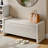 Zellers 44" Velvet Ottoman Upholstered Ottoman with Storage For Entryway Living Room-491331840
