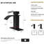 Robinet de salle de bain 6 po - Noir-121720624