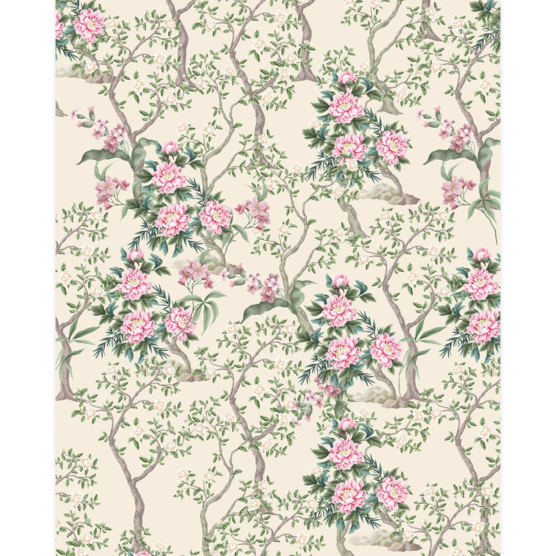 Abstract Floral Floral Border, 120" L x 96" W