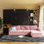 Murphy Bed With Sofa, Storage Shelves And Cabinets, Modern Wall Bed With Dual Lights-769326211