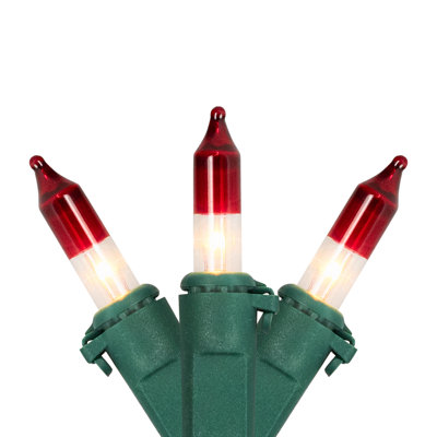 Mini Christmas Light Set - Green Wire