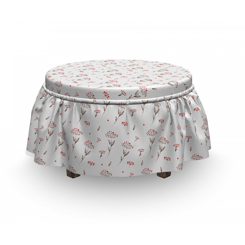 Housse pour repose-pieds winter berry