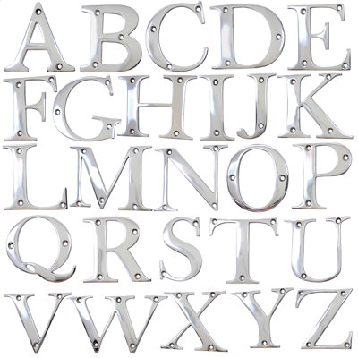 3'' H Brass House Letter