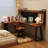 Brown L-Shaped Solid Wood writing desk