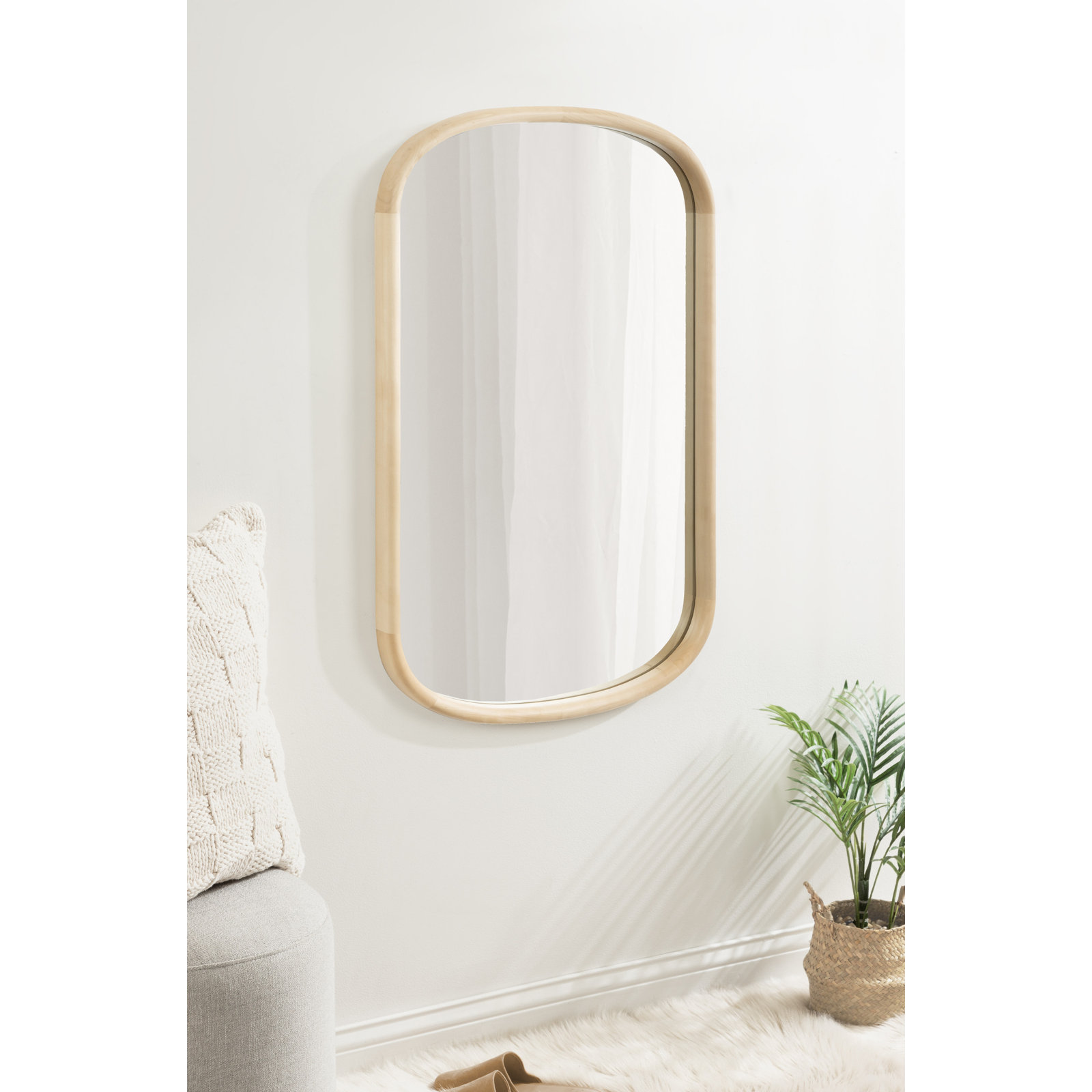 Brayton 24" Accent Mirror, Natural, Vertical