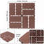 Carreaux de terrasse en plastique emboîtables-113414430
