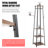 8-Hook Coat Rack with Storage Shelves
