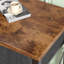 Table de chevet en tissu avec tablette ouverte, petite table de chevet pour chambre à coucher, salon ou dortoir-2039354019