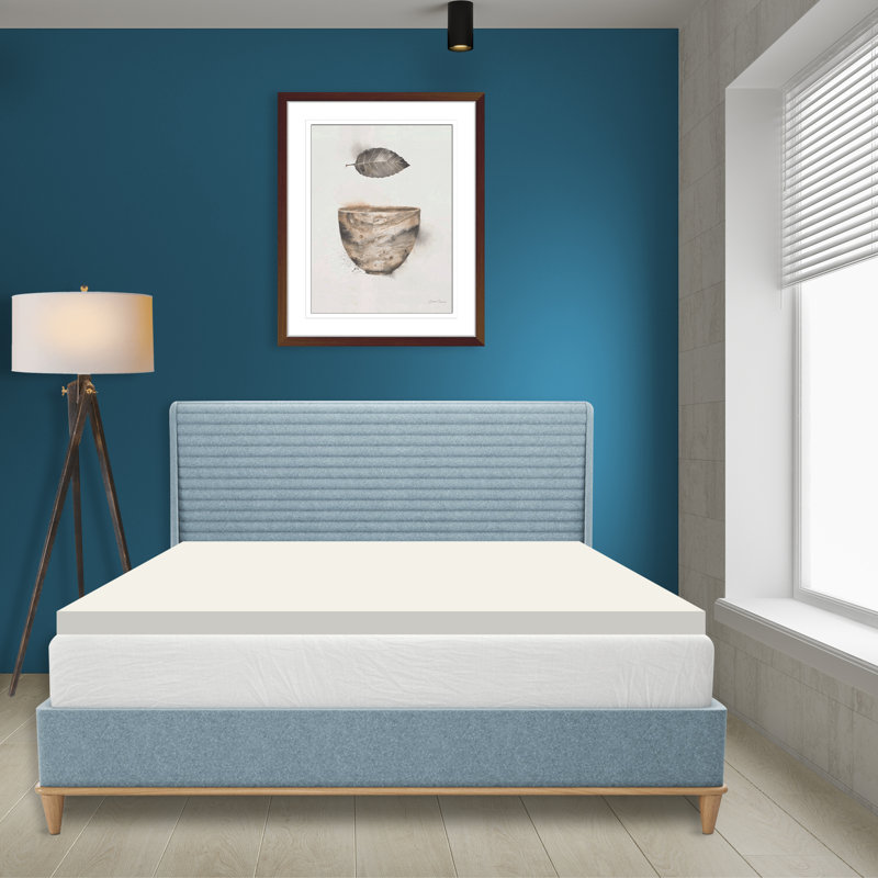 Shelly 2" Medium Density Foam Mattress Topper for Orthopedic Support, Breathable Premium Bed Pads, Twin