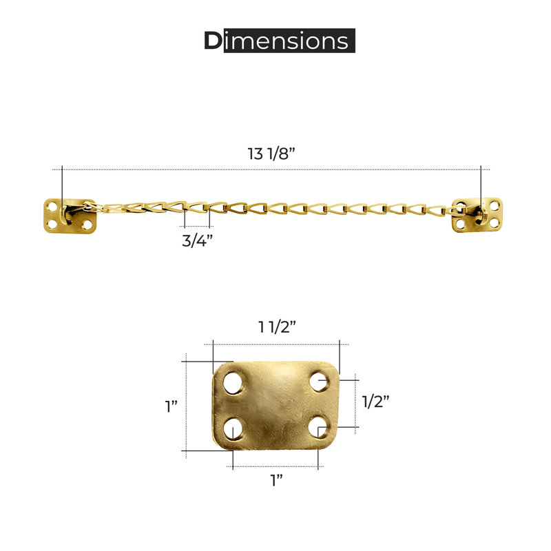 Shutter / Door Accessory, Polished Brass