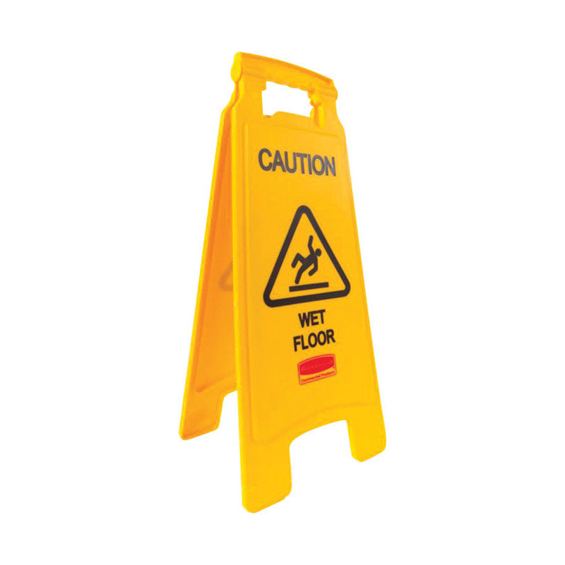 Plastic Caution Wet Floor Sign