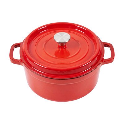 Enamelled Cast Iron Dutch Oven Pot with Lid