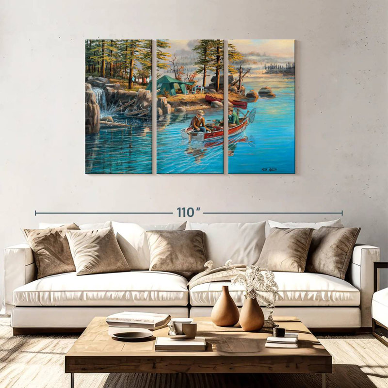 Senne Fishing Camp, 48" H x 74" W
