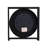 10" Industrial Square Round Table Top Clock With Open Moving Gears